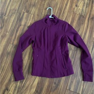 Purple workout full zip